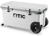 72 QT Ultra-Light Wheeled Cooler White & Grey | Rtic Hard Coolers