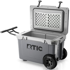 52 QT Ultra-Light Wheeled Cooler Dark Grey & Cool Grey | Rtic Hard Coolers|Clearance