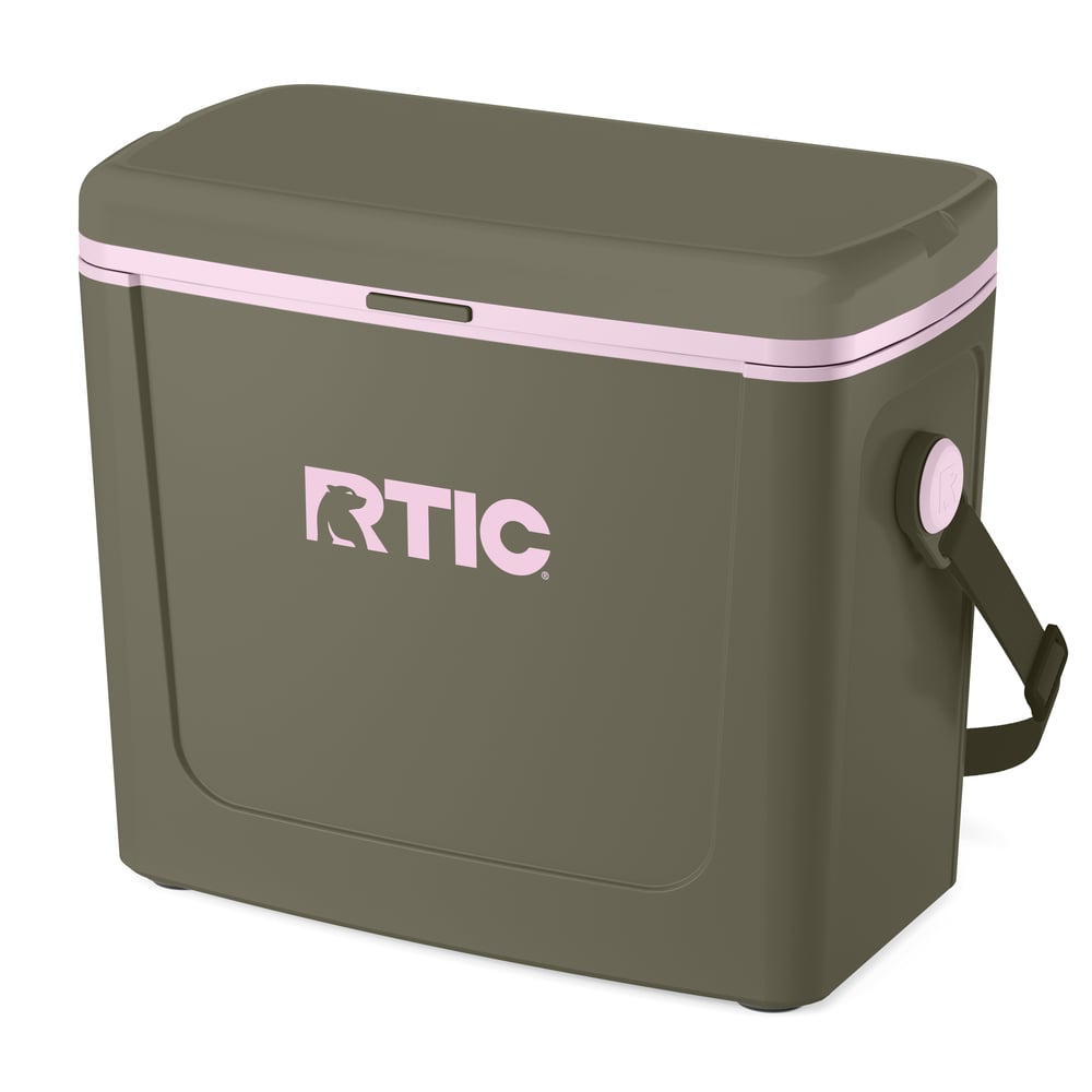 16 QT Road Trip Cooler Olive/Pale Pink | Rtic Hard Coolers|Clearance