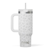 Road Trip Tumbler White Magnolias | Rtic Drinkware|Clearance