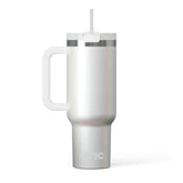 Road Trip Tumbler White Glitter | Rtic Drinkware|Clearance