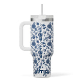 Road Trip Tumbler Blue Bouquet | Rtic Drinkware|Clearance