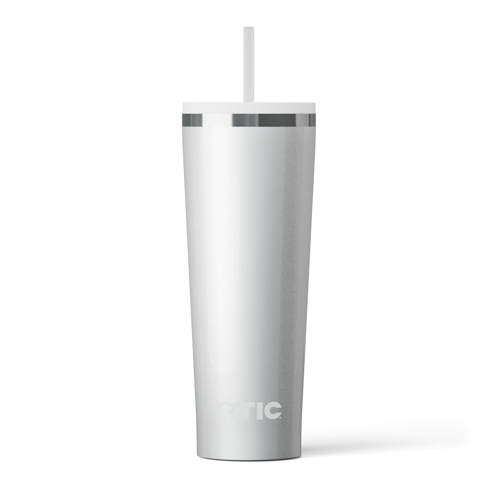 Everyday Tumbler White Glitter | Rtic Drinkware|Clearance