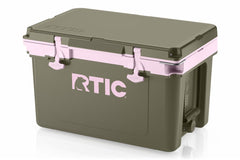 32 QT Ultra-Light Cooler Olive/Pale Pink | Rtic Hard Coolers|Clearance