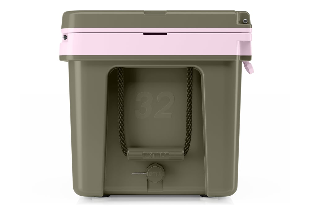 32 QT Ultra-Light Cooler Olive/Pale Pink | Rtic Hard Coolers|Clearance