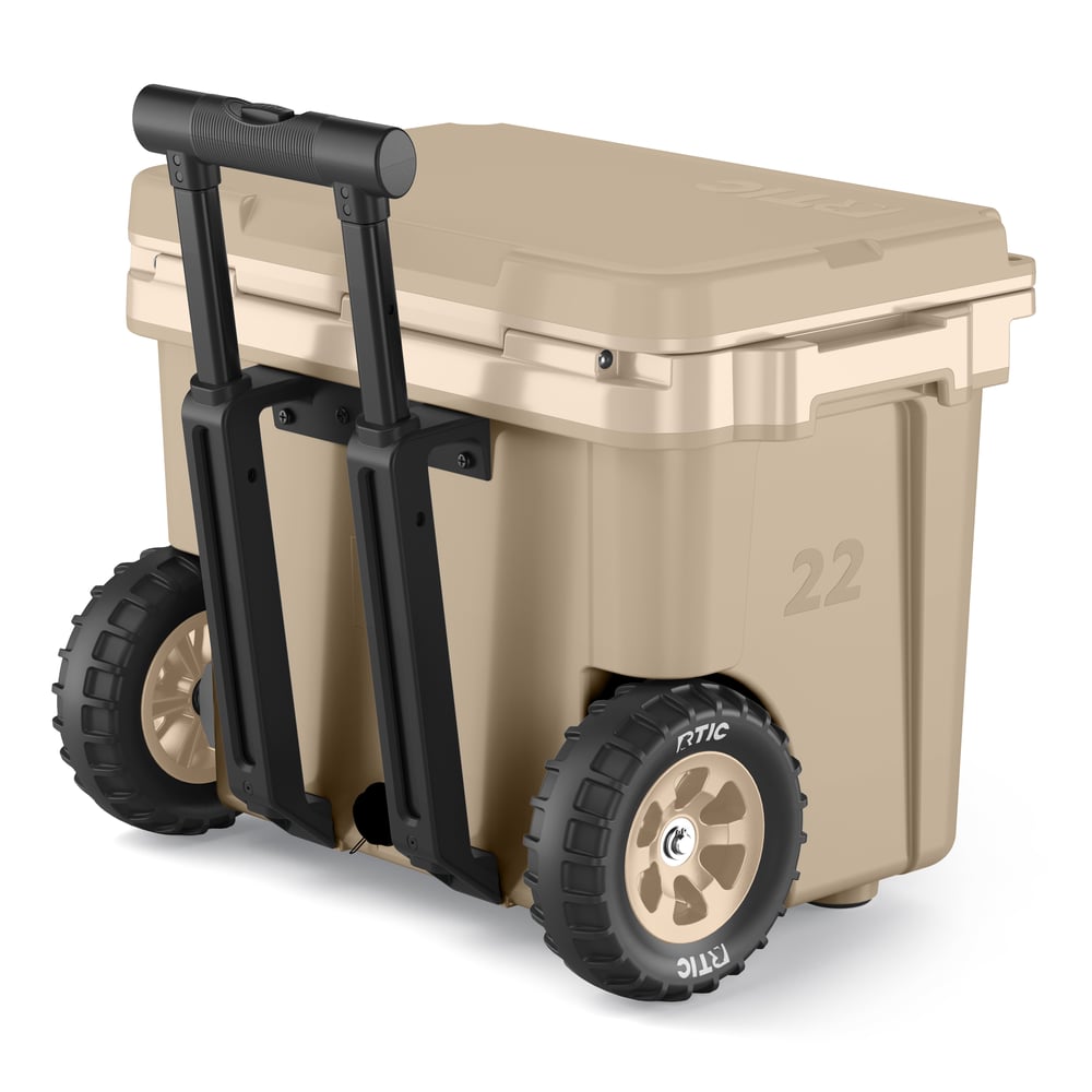 22 QT Ultra-Light Wheeled Cooler Beach | Rtic Hard Coolers|Clearance