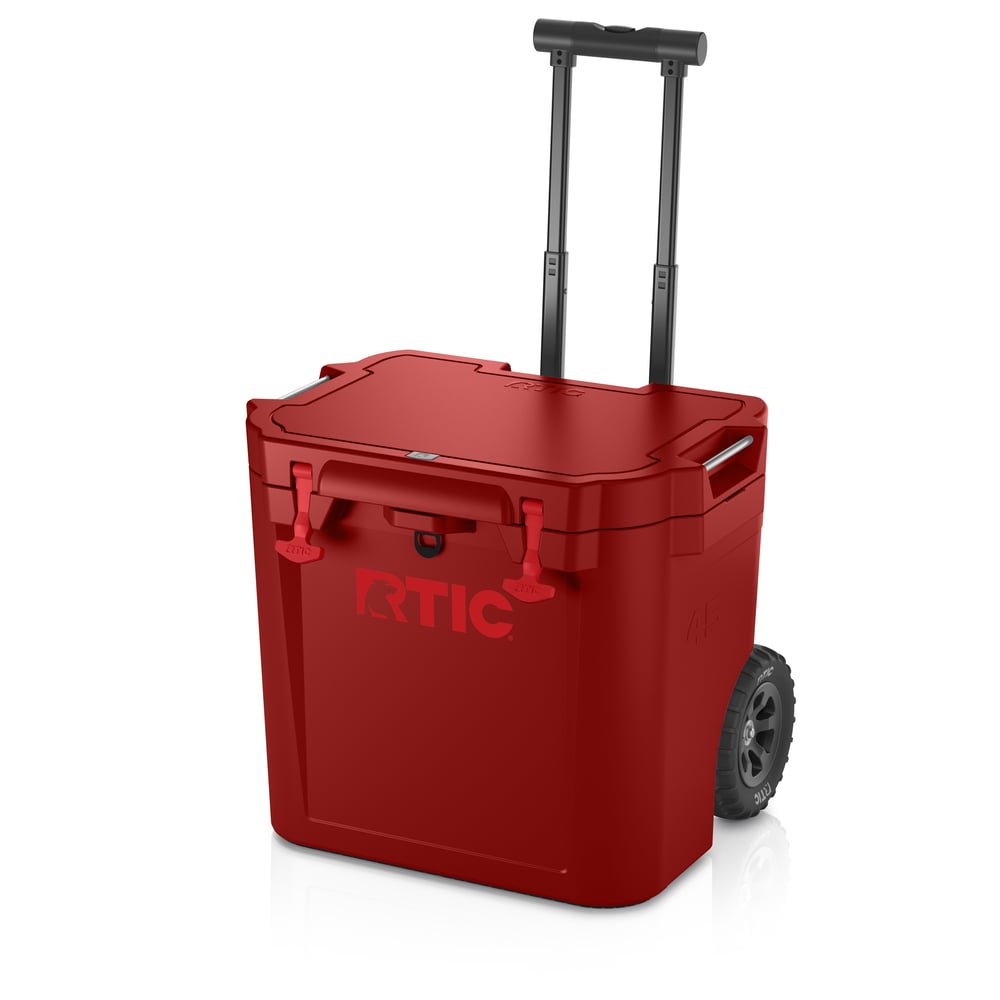 45 QT Ultra-Tough Wheeled Cooler Black Cherry | Rtic Hard Coolers|Clearance