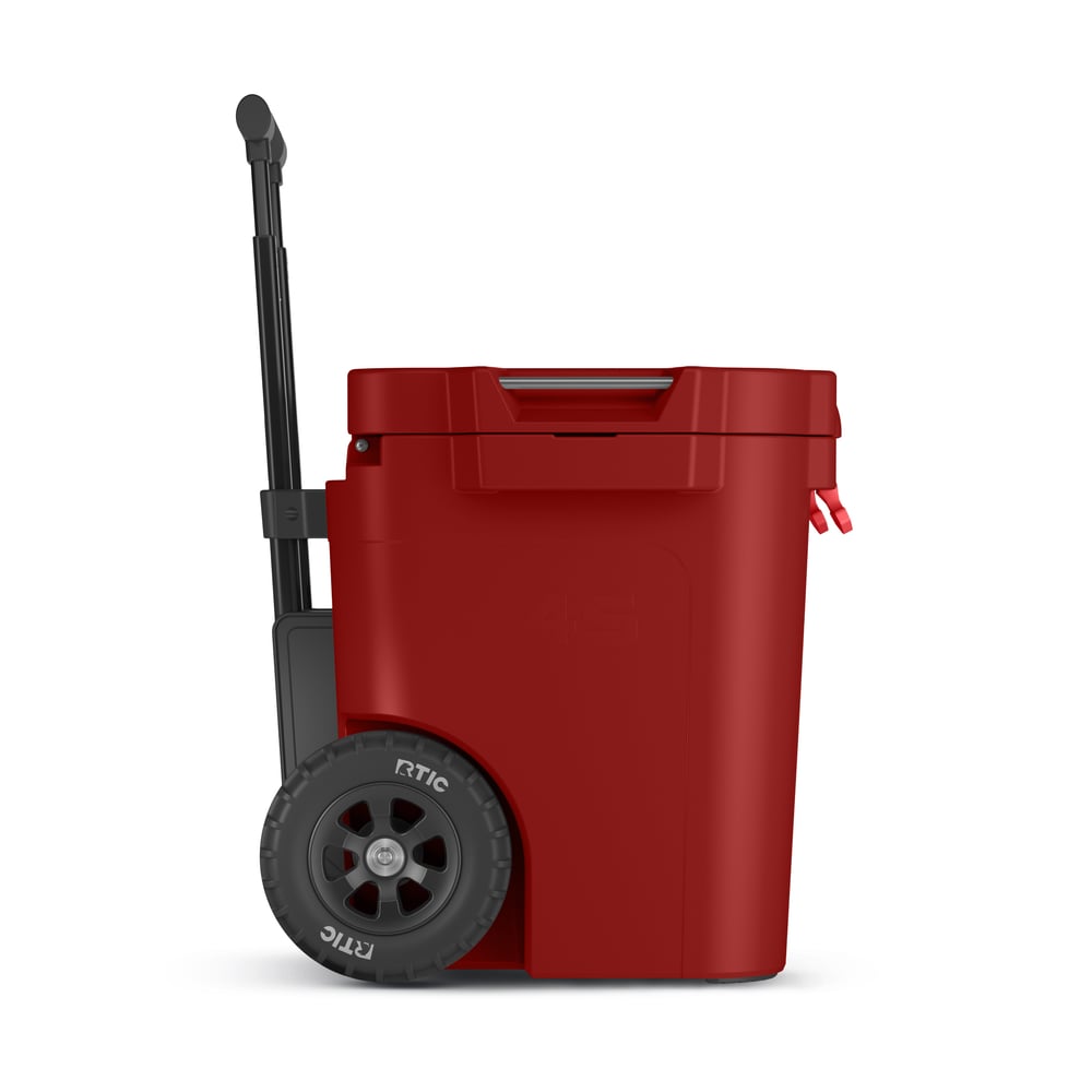 45 QT Ultra-Tough Wheeled Cooler Black Cherry | Rtic Hard Coolers|Clearance