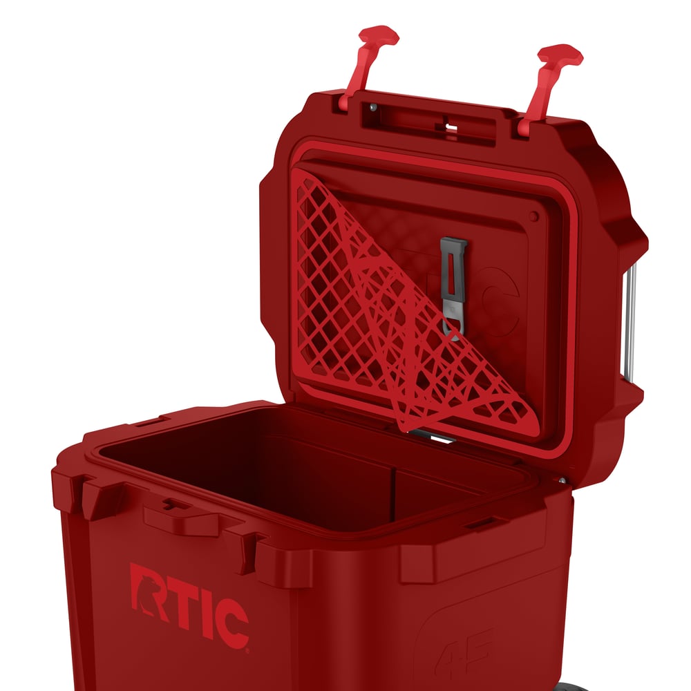 45 QT Ultra-Tough Wheeled Cooler Black Cherry | Rtic Hard Coolers|Clearance
