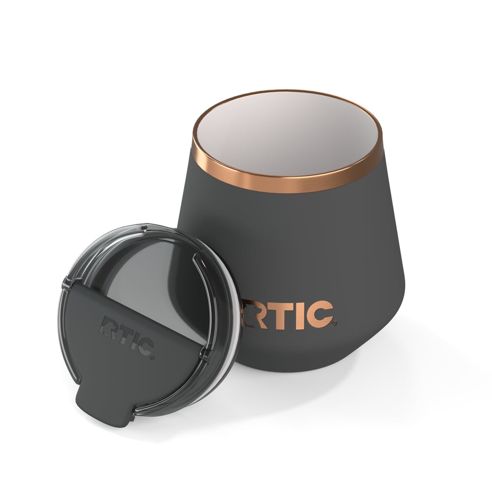 8oz Happy Hour Lowball Tumbler Light Black | Rtic Drinkware