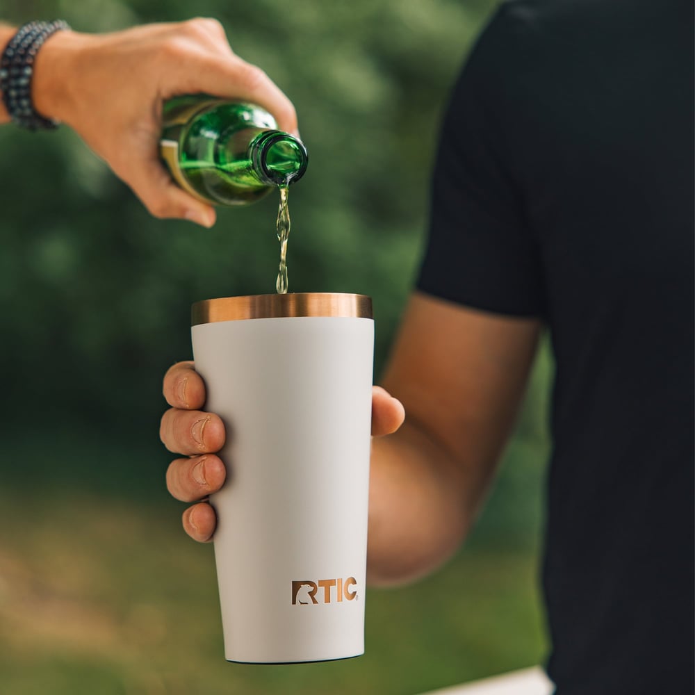 18oz Happy Hour Pint Tumbler Light Black | Rtic Drinkware