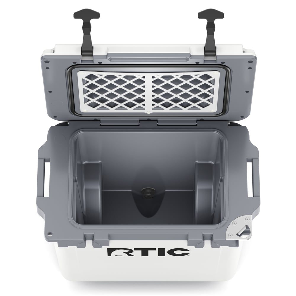 22 QT Ultra-Light Wheeled Cooler White & Grey | Rtic Hard Coolers|Clearance