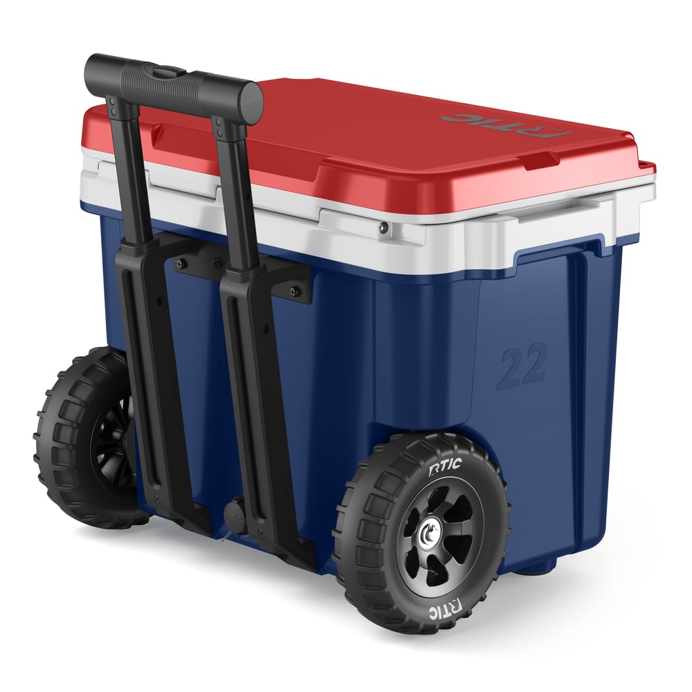 22 QT Ultra-Light Wheeled Cooler Patriot | Rtic Hard Coolers|Clearance