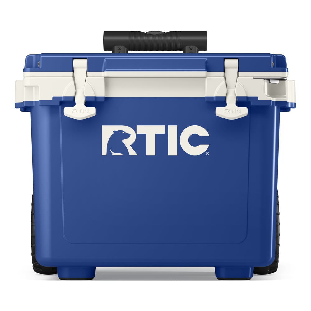22 QT Ultra-Light Wheeled Cooler Cobalt & White | Rtic Hard Coolers|Clearance