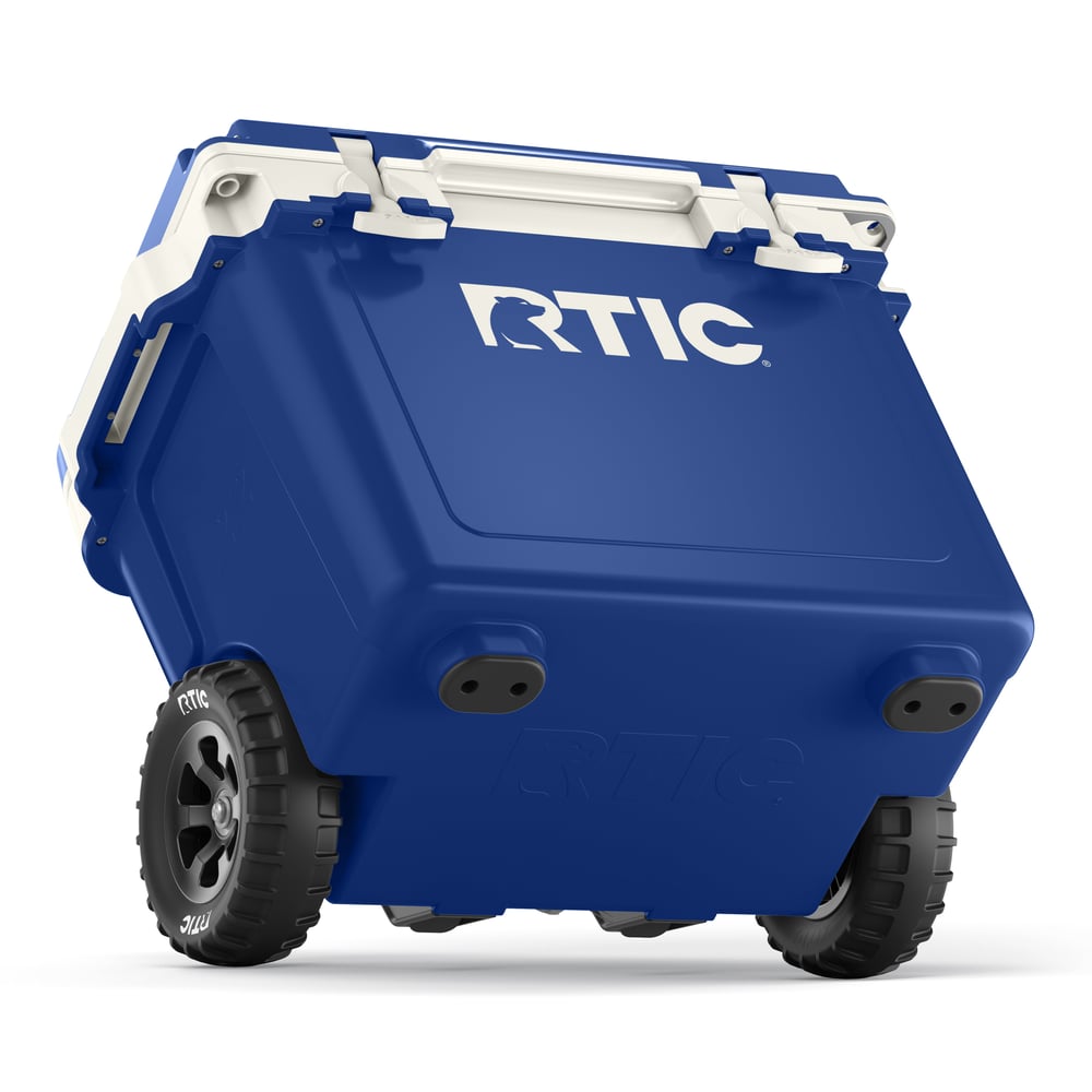 22 QT Ultra-Light Wheeled Cooler Cobalt & White | Rtic Hard Coolers|Clearance