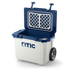 22 QT Ultra-Light Wheeled Cooler Cool Grey & Navy | Rtic Hard Coolers|Clearance