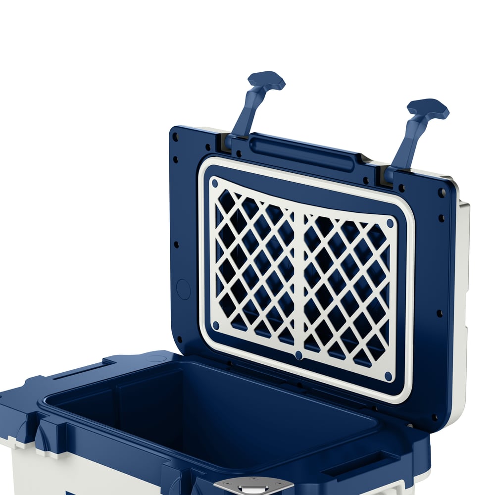 22 QT Ultra-Light Wheeled Cooler Cool Grey & Navy | Rtic Hard Coolers|Clearance