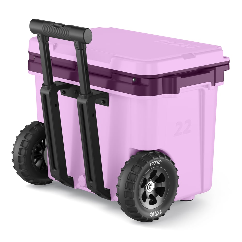 22 QT Ultra-Light Wheeled Cooler Lavender/Plum | Rtic Hard Coolers|Clearance