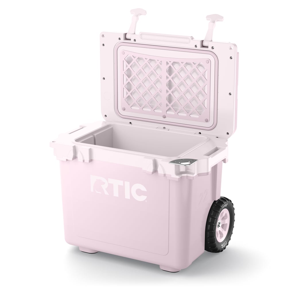 22 QT Ultra-Light Wheeled Cooler Pale Pink | Rtic Hard Coolers|Clearance