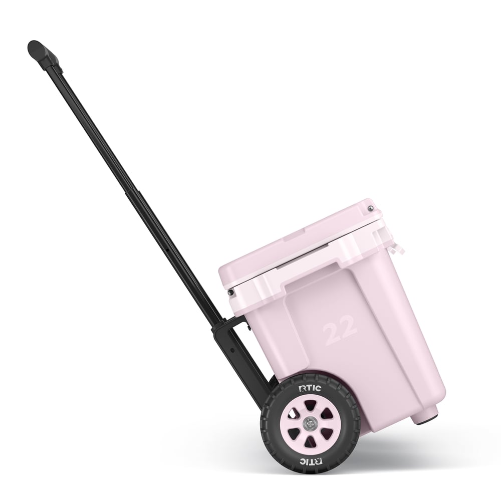 22 QT Ultra-Light Wheeled Cooler Pale Pink | Rtic Hard Coolers|Clearance