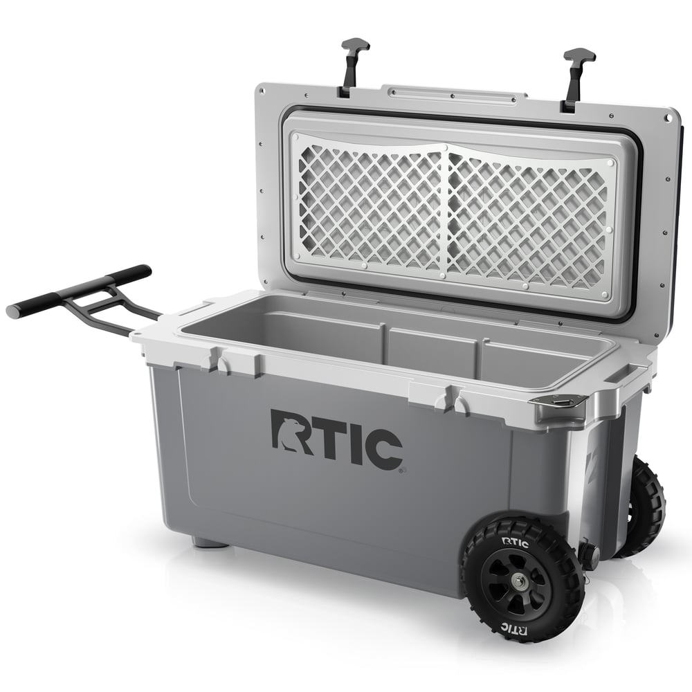 72 QT Ultra-Light Wheeled Cooler Dark Grey & Cool Grey | Rtic Hard Coolers