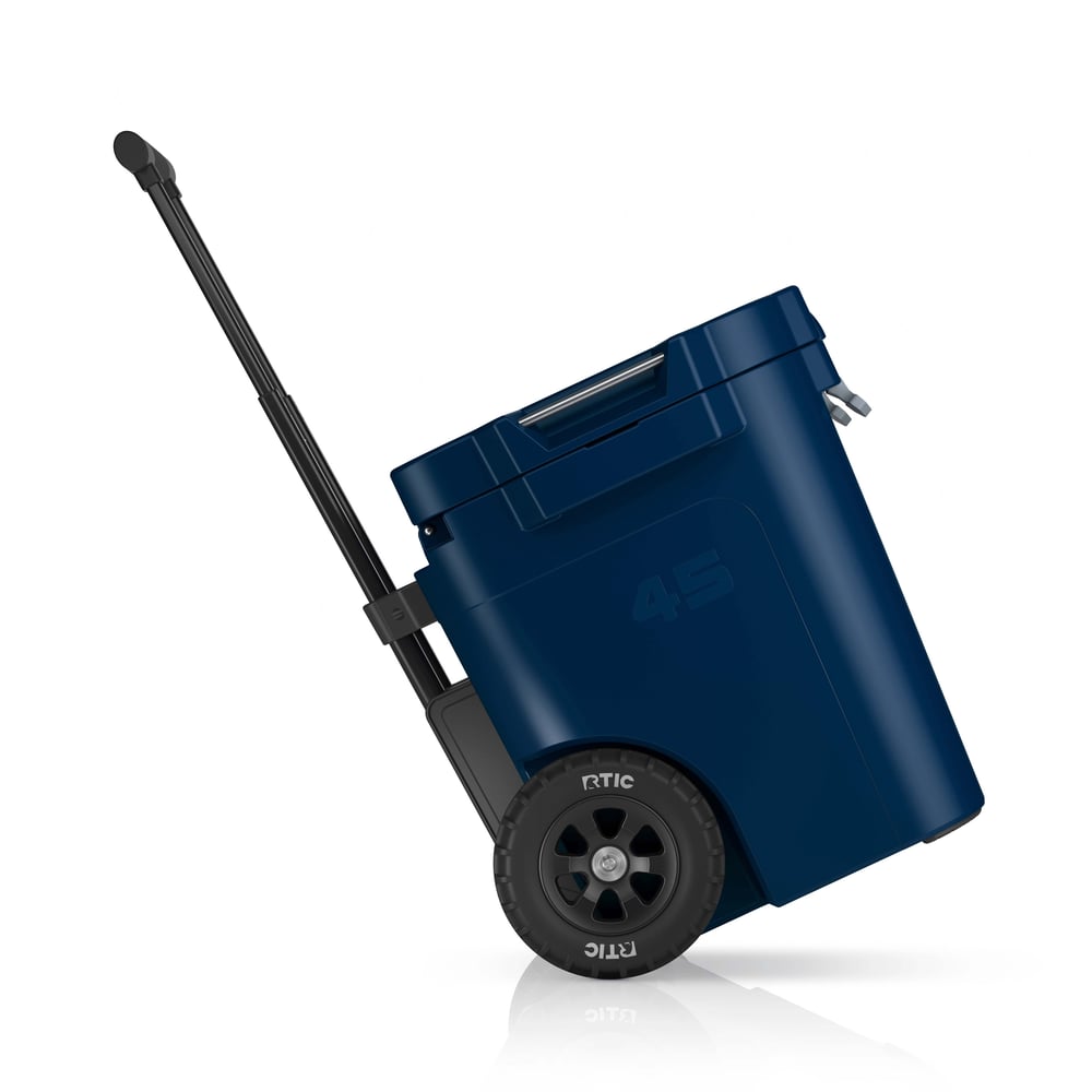 45 QT Ultra-Tough Wheeled Cooler Navy | Rtic Hard Coolers|Clearance