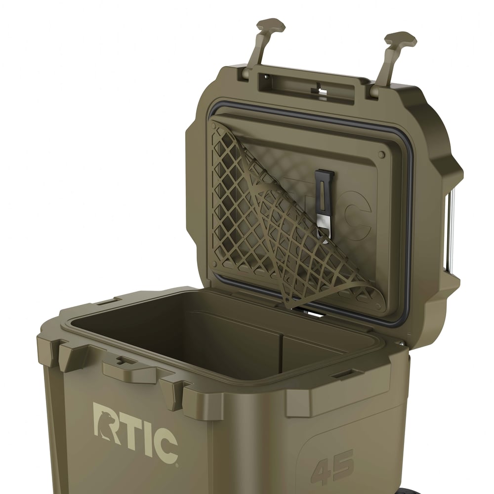 45 QT Ultra-Tough Wheeled Cooler Olive | Rtic Hard Coolers|Clearance