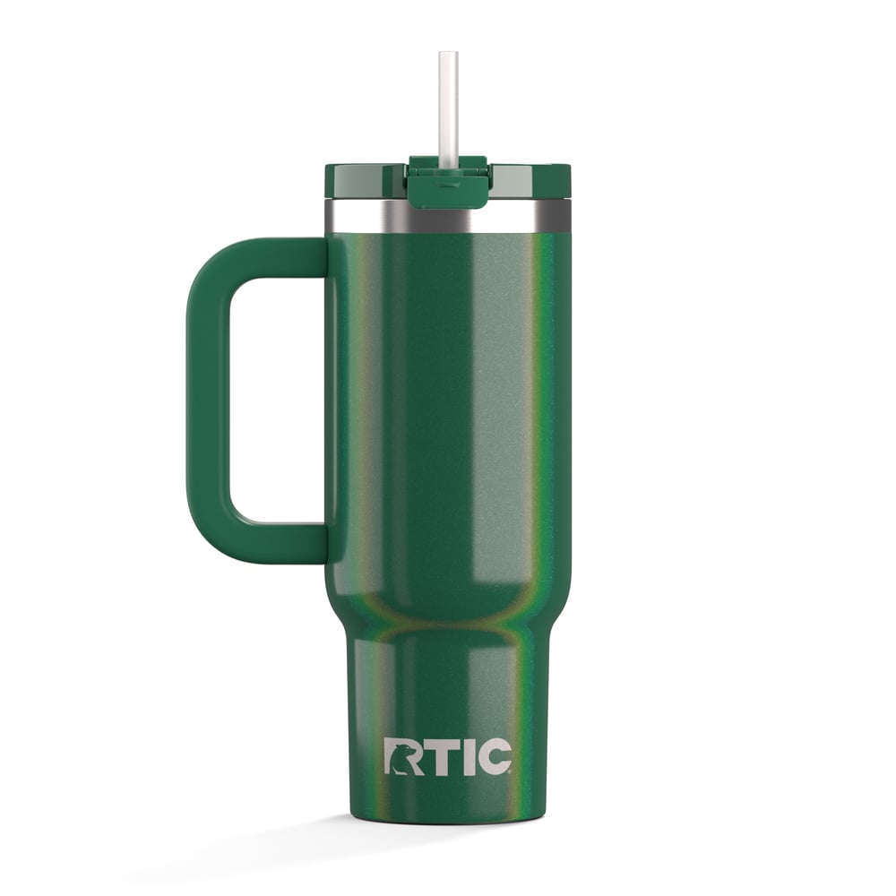 Road Trip Tumbler Pine Tree Glitter | Rtic Drinkware|Clearance