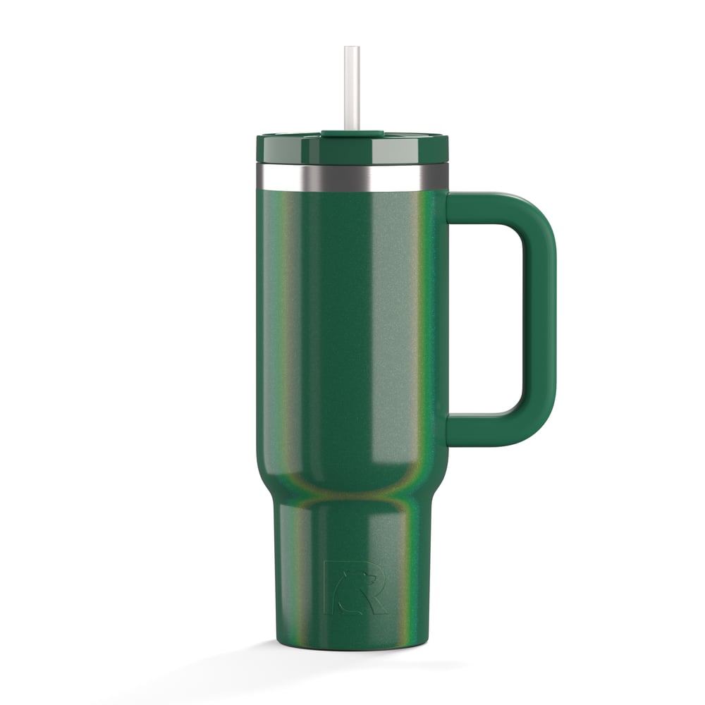 Road Trip Tumbler Pine Tree Glitter | Rtic Drinkware|Clearance