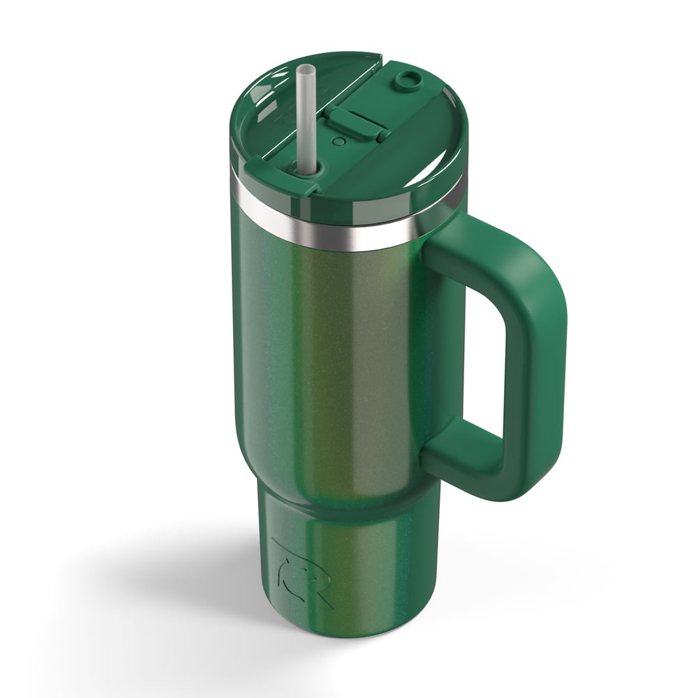 Road Trip Tumbler Pine Tree Glitter | Rtic Drinkware|Clearance