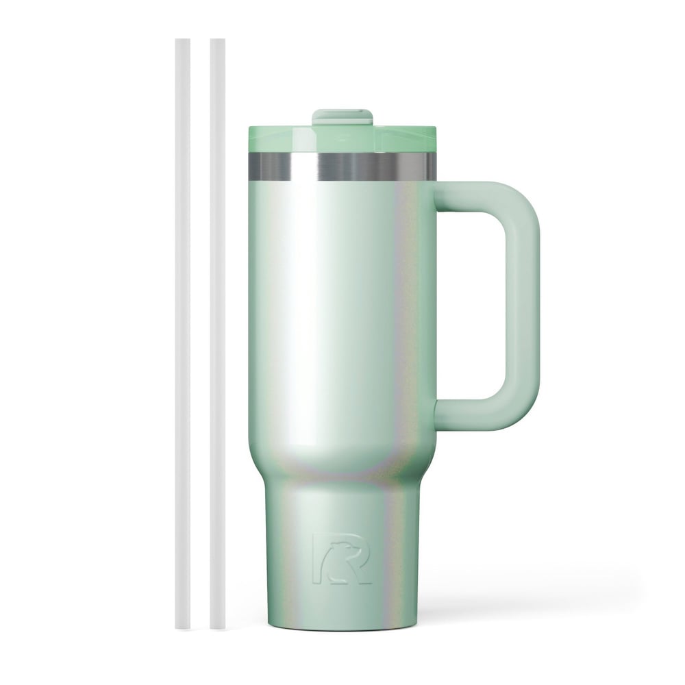 Road Trip Tumbler Fresh Mint Glitter | Rtic Drinkware|Clearance