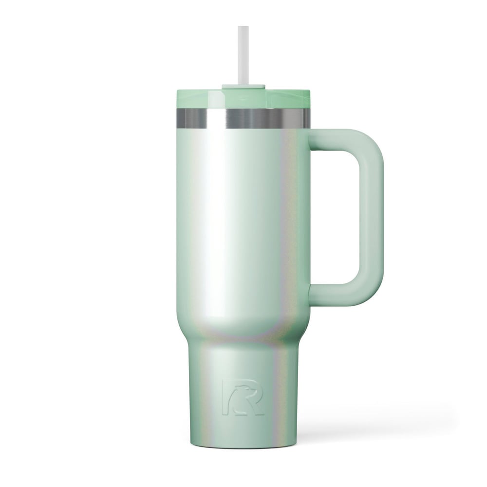 Road Trip Tumbler Fresh Mint Glitter | Rtic Drinkware|Clearance