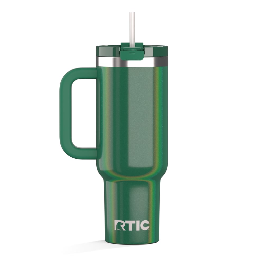 Road Trip Tumbler Pine Tree Glitter | Rtic Drinkware|Clearance