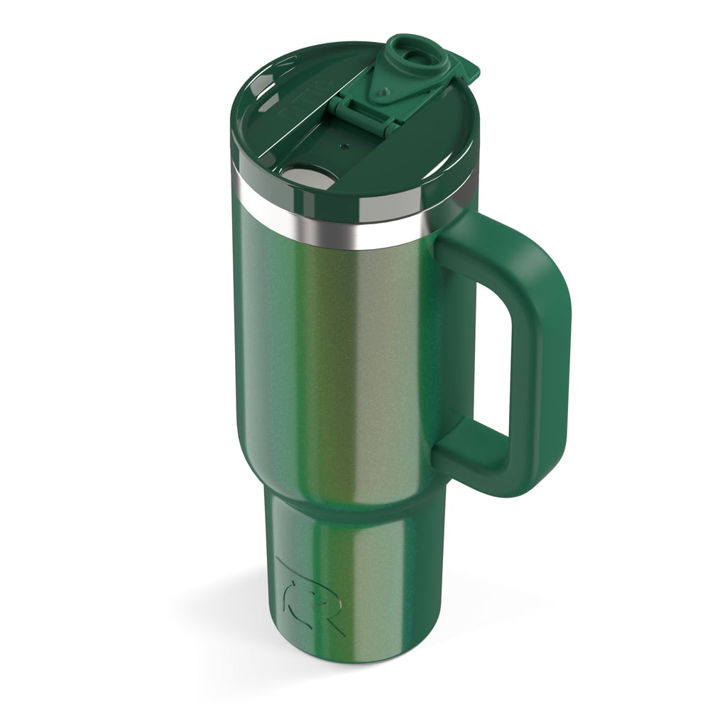 Road Trip Tumbler Pine Tree Glitter | Rtic Drinkware|Clearance