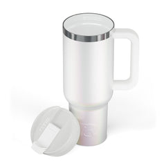 Road Trip Tumbler White Glitter | Rtic Drinkware|Clearance