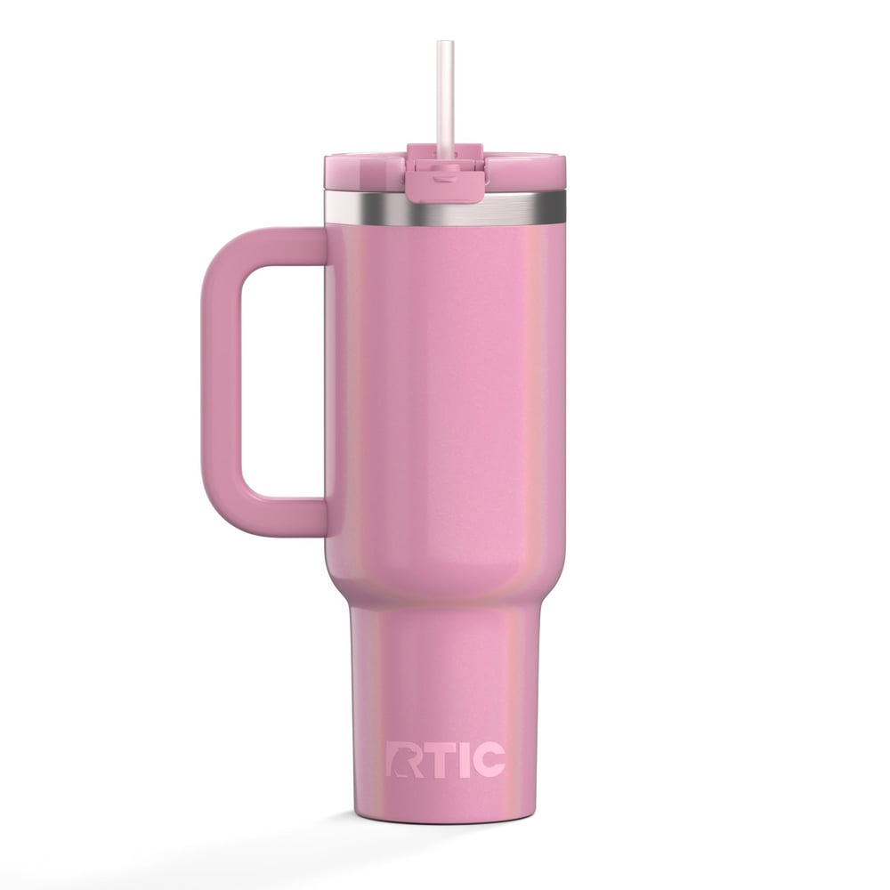 Road Trip Tumbler Dusty Rose Glitter | Rtic Drinkware|Clearance