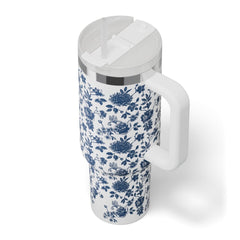 Road Trip Tumbler Blue Bouquet | Rtic Drinkware|Clearance