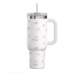 Road Trip Tumbler Pink Magnolias | Rtic Drinkware|Clearance