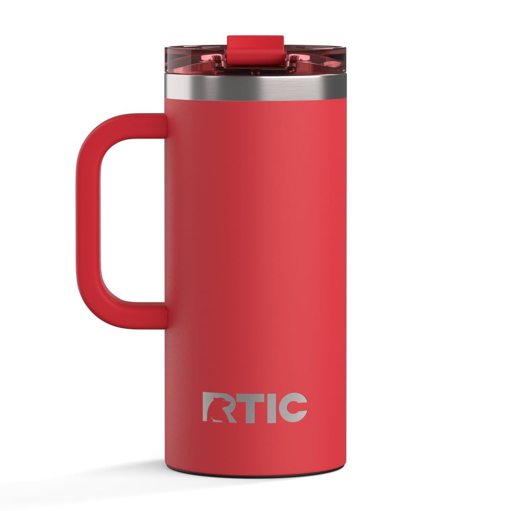 Road Trip Travel Mug Flag Red | Rtic Drinkware|Clearance