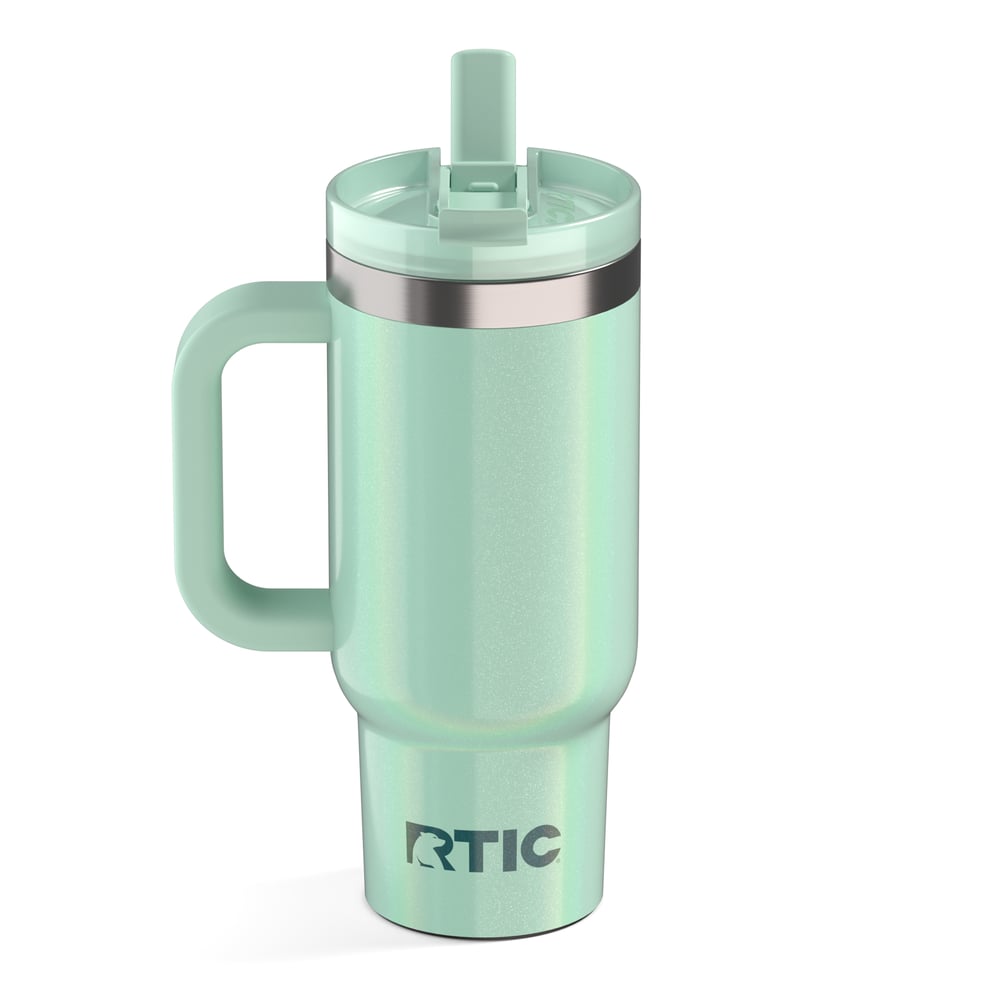 16oz Little Road Trip Tumbler Fresh Mint Glitter | Rtic Drinkware|Gear|Clearance