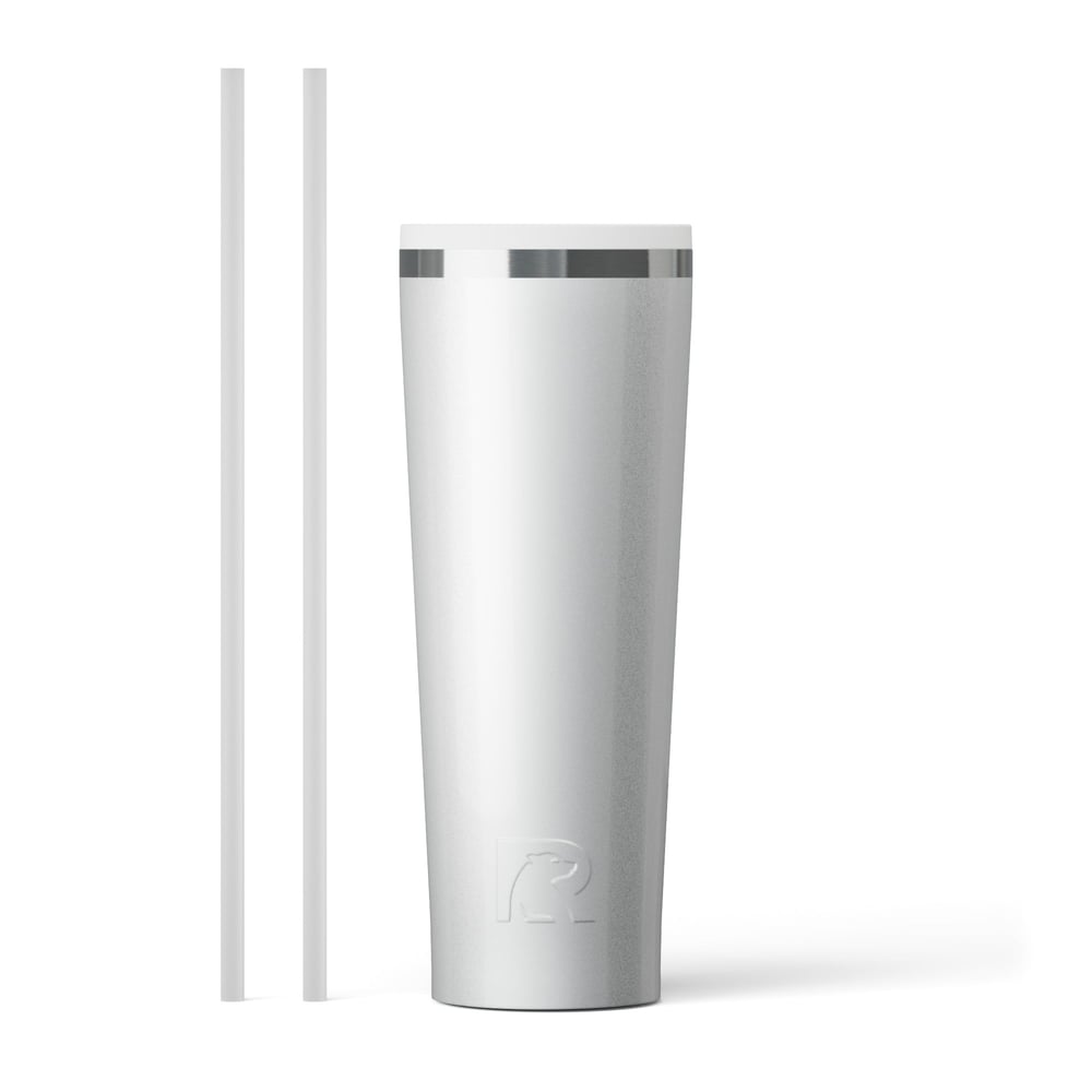 Everyday Tumbler White Glitter | Rtic Drinkware|Clearance