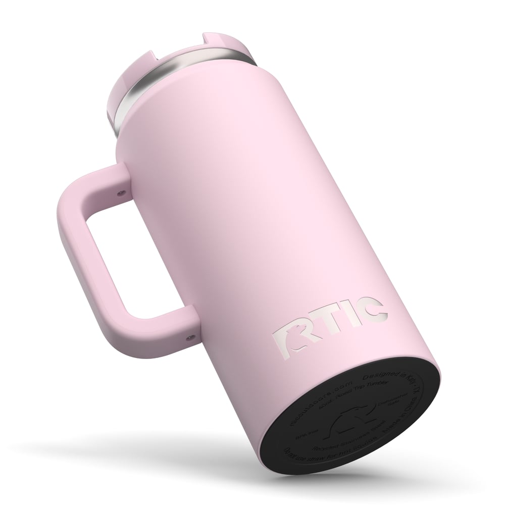 64oz Road Trip Tumbler Pale Pink | Rtic Drinkware|Clearance