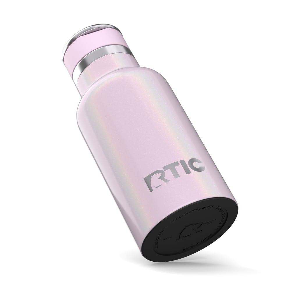 12oz Little Journey Bottle Pale Pink Glitter | Rtic Drinkware|Gear|Clearance