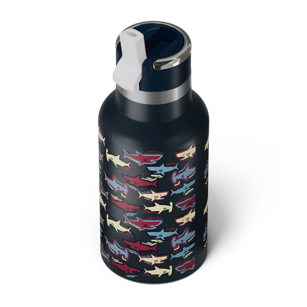 12oz Little Journey Bottle Navy Sharks | Rtic Drinkware|Gear|Clearance