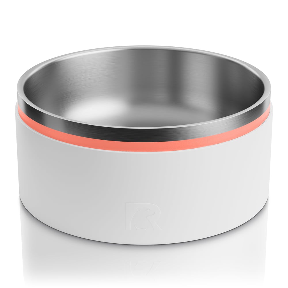 3-In-1 Dog Bowl Coral & Light Grey | Rtic Drinkware|Clearance