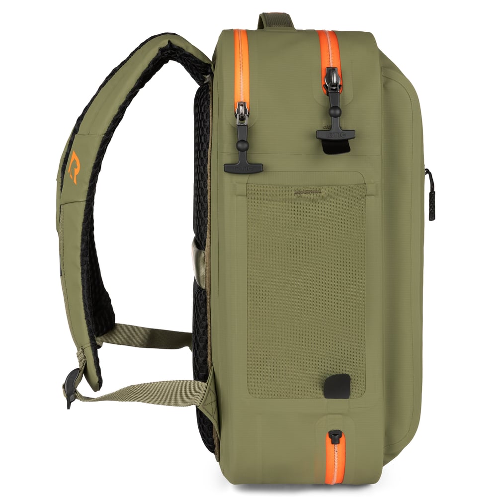 Ultra-Dry Backpack Olive & Orange | Rtic Bags