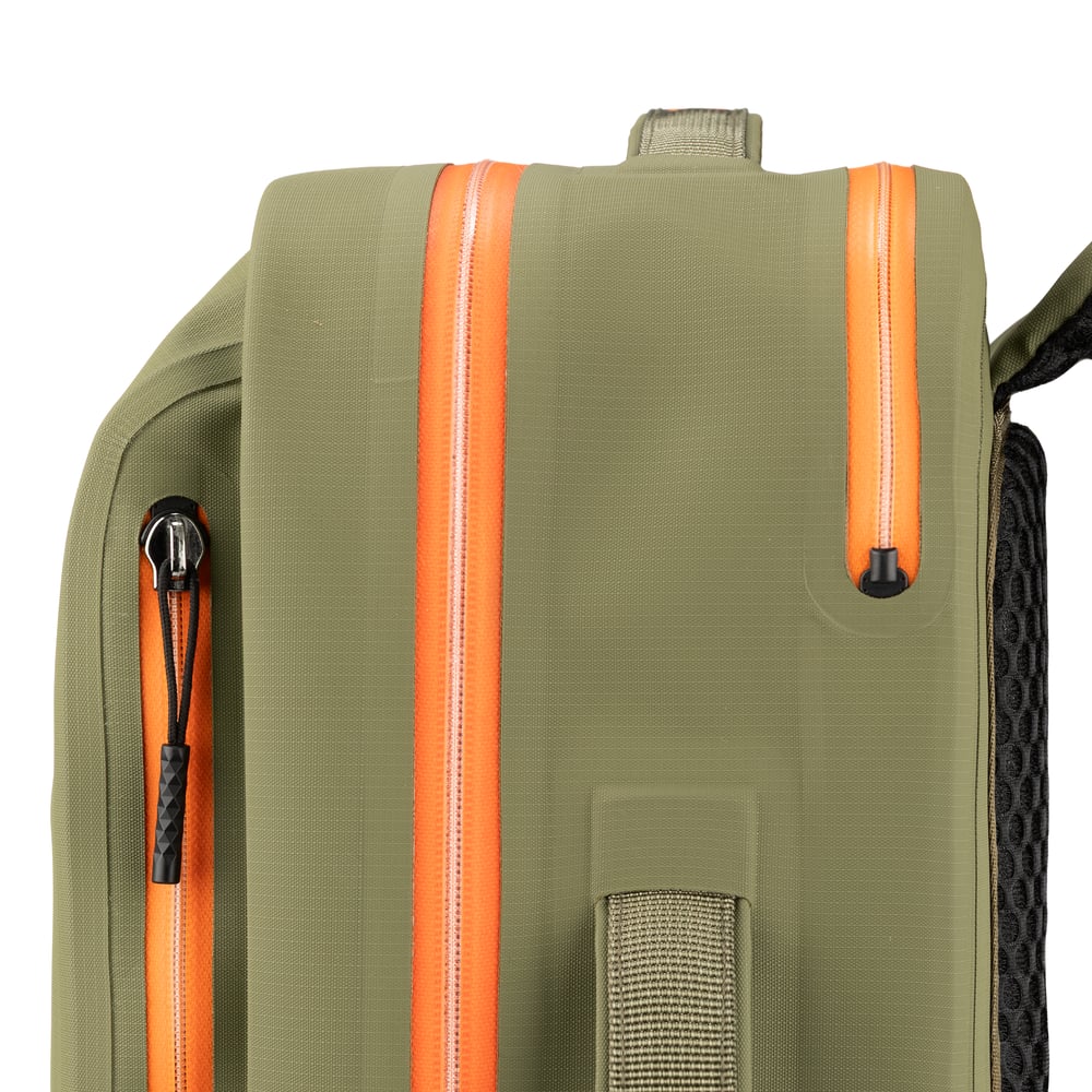 Ultra-Dry Backpack Olive & Orange | Rtic Bags