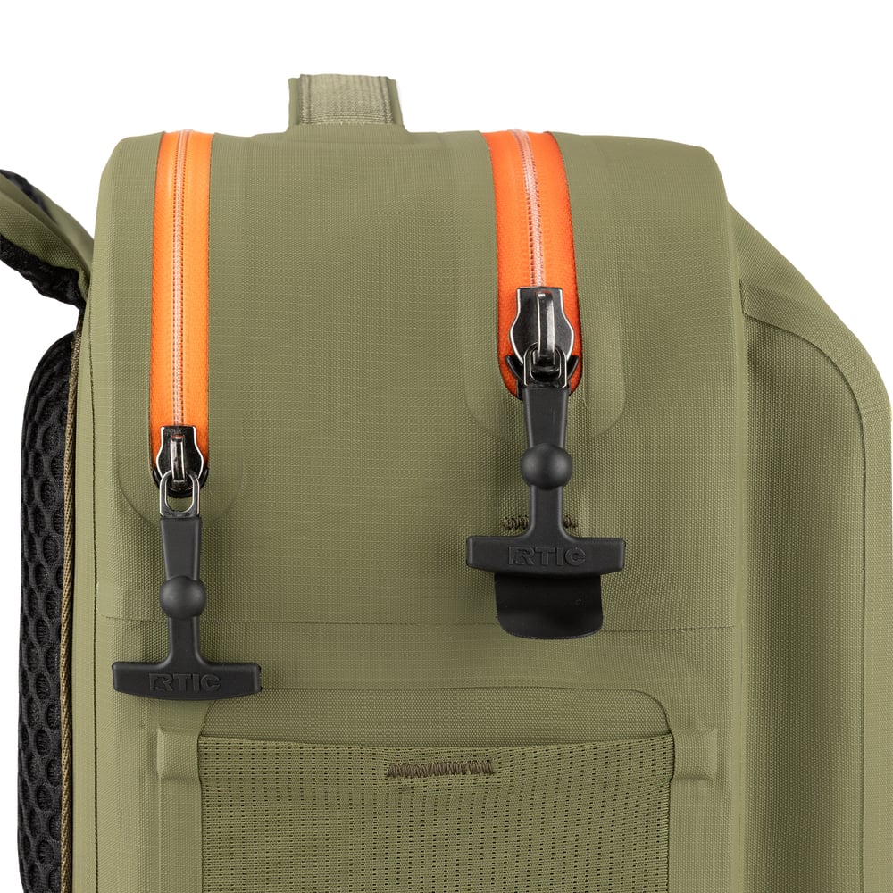 Ultra-Dry Backpack Olive & Orange | Rtic Bags