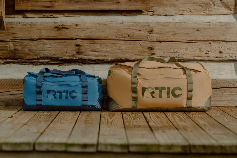 Road Trip Duffle Bag Olive & Beach | Rtic Bags