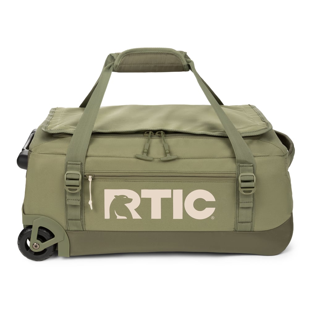 Road Trip Rolling Duffle Bag Olive & Beach | Rtic Bags|Clearance